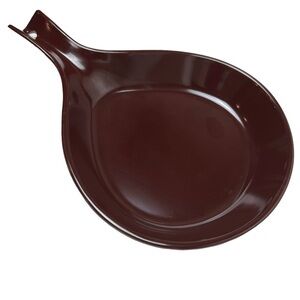 10 Melamine Skillet Plates 13” Round W/ Handle Restaurant Quality Brown Plates